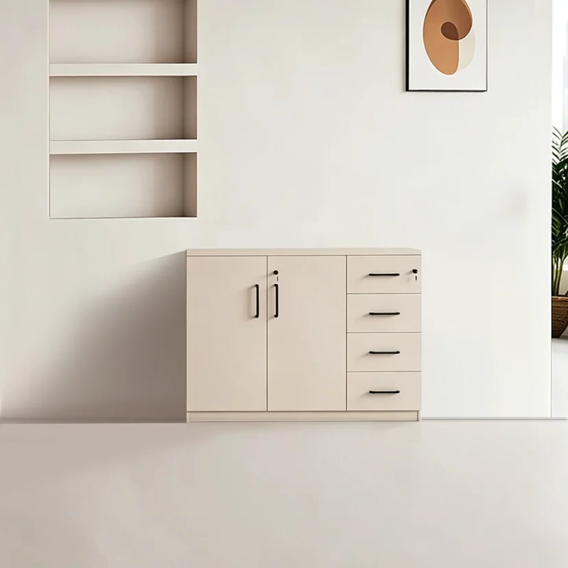 Low Office Filing Cabinet with Lockable Drawers