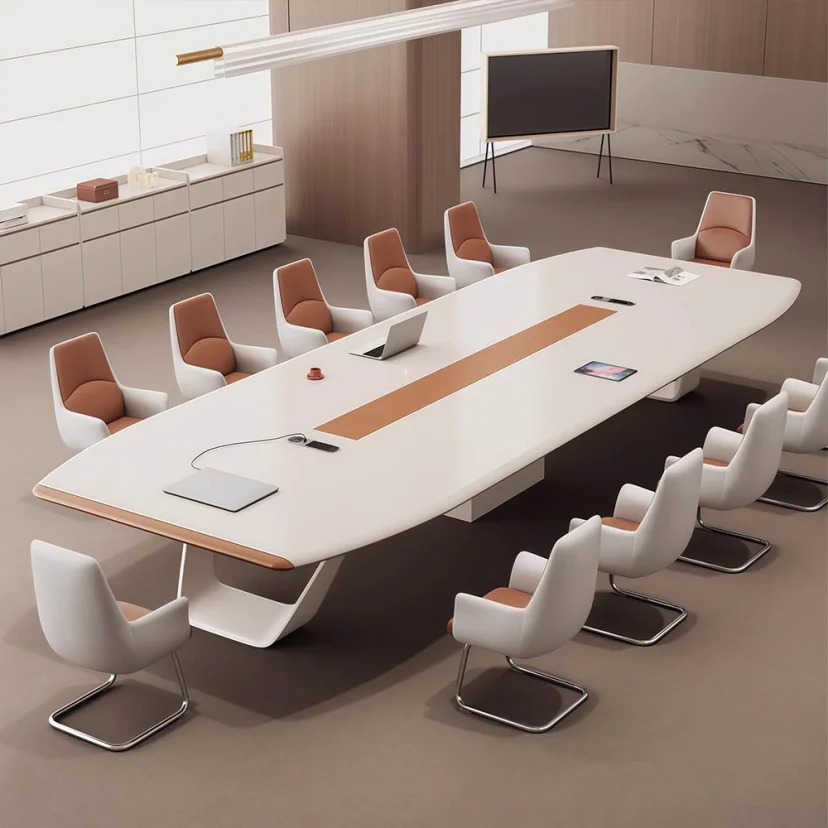 Premium Lacquer Conference Table for Large Meeting Rooms