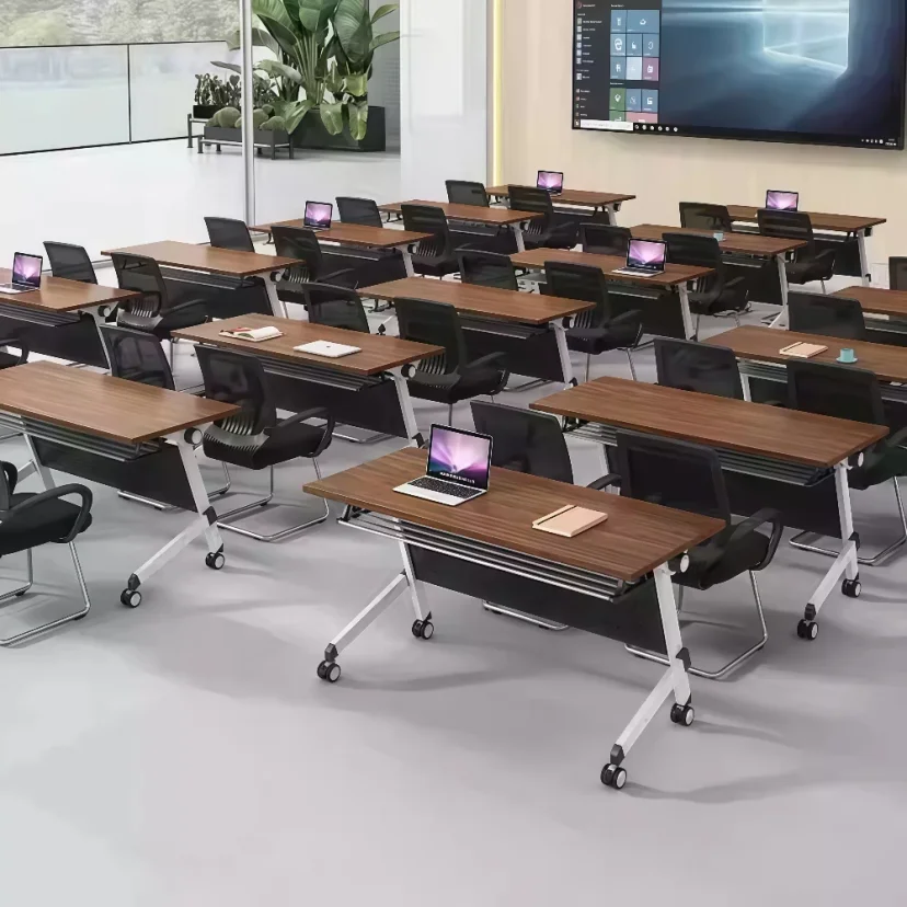 Modern Foldable Rolling Conference Table - Maoters