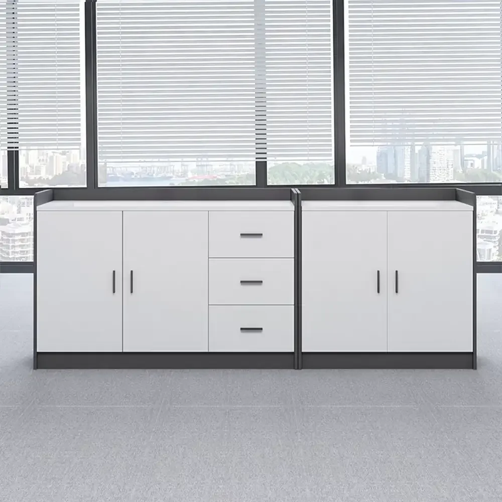 Modern Wooden Credenza – Room Divider & File Storage