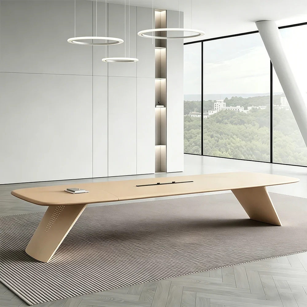 Minimal Rounded Edge Executive Meeting Table - Maoters