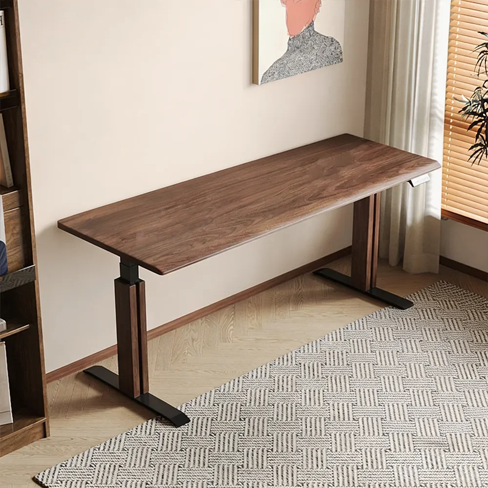 Modern Adjustable Height Standing Desk — Electric Sit-Stand Long Workbench for Office