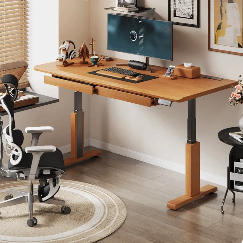 Adjustable Height Modern Minimalist Office Desk for Efficient Workplaces