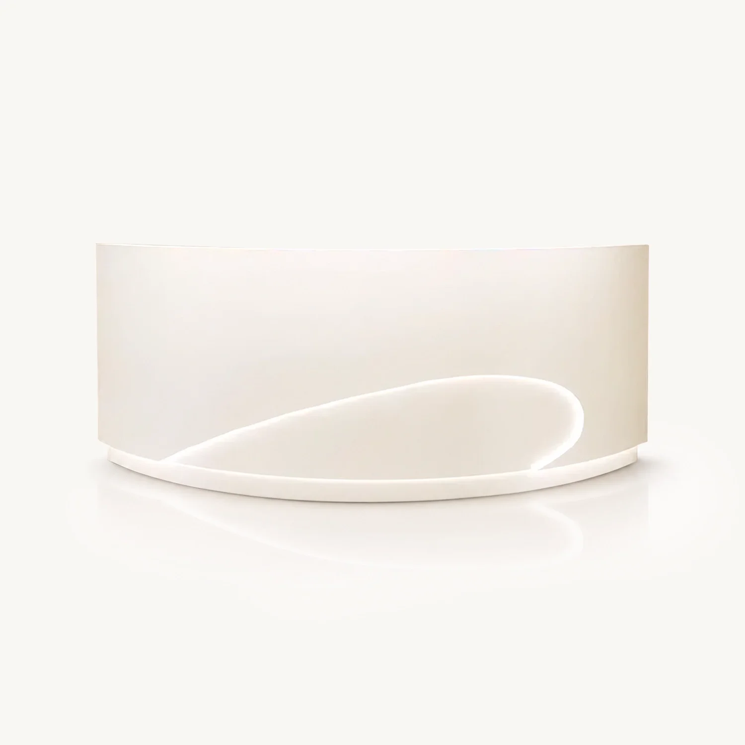 Luxury Curved Reception Desk – Salon & MedSpa Counter