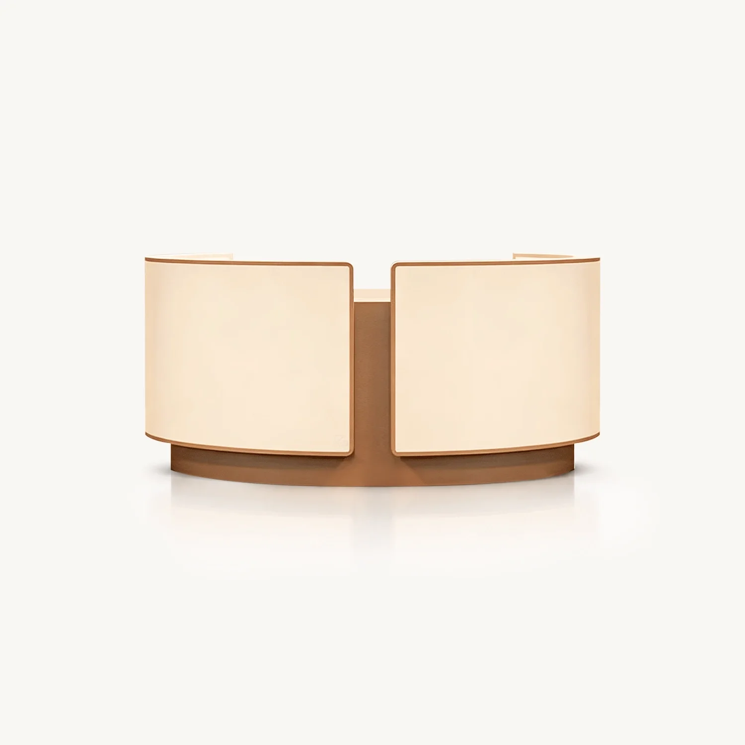 Curved Salon Reception Desk – Beauty & Boutique Counter