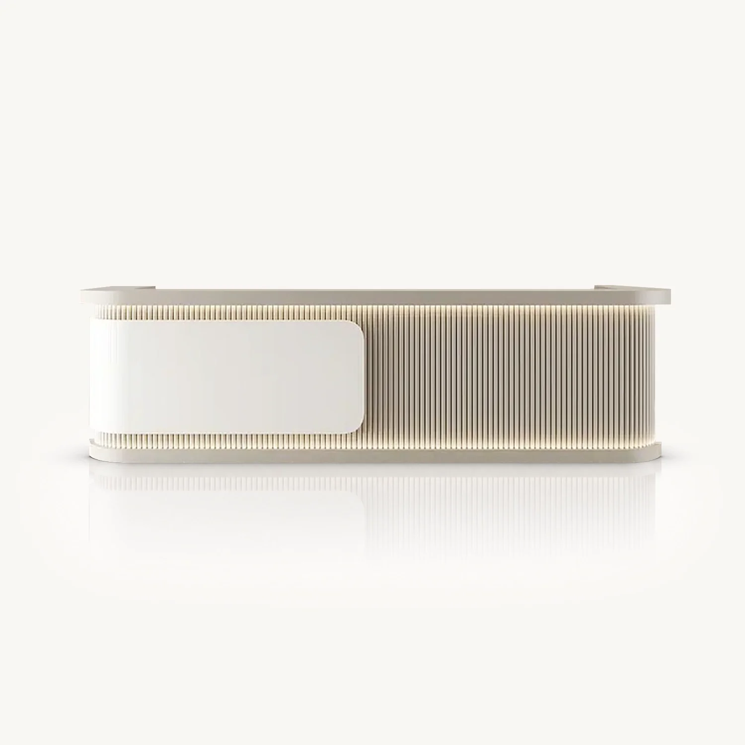 Soft Curved Multi Workstation Reception Counter - Maoters