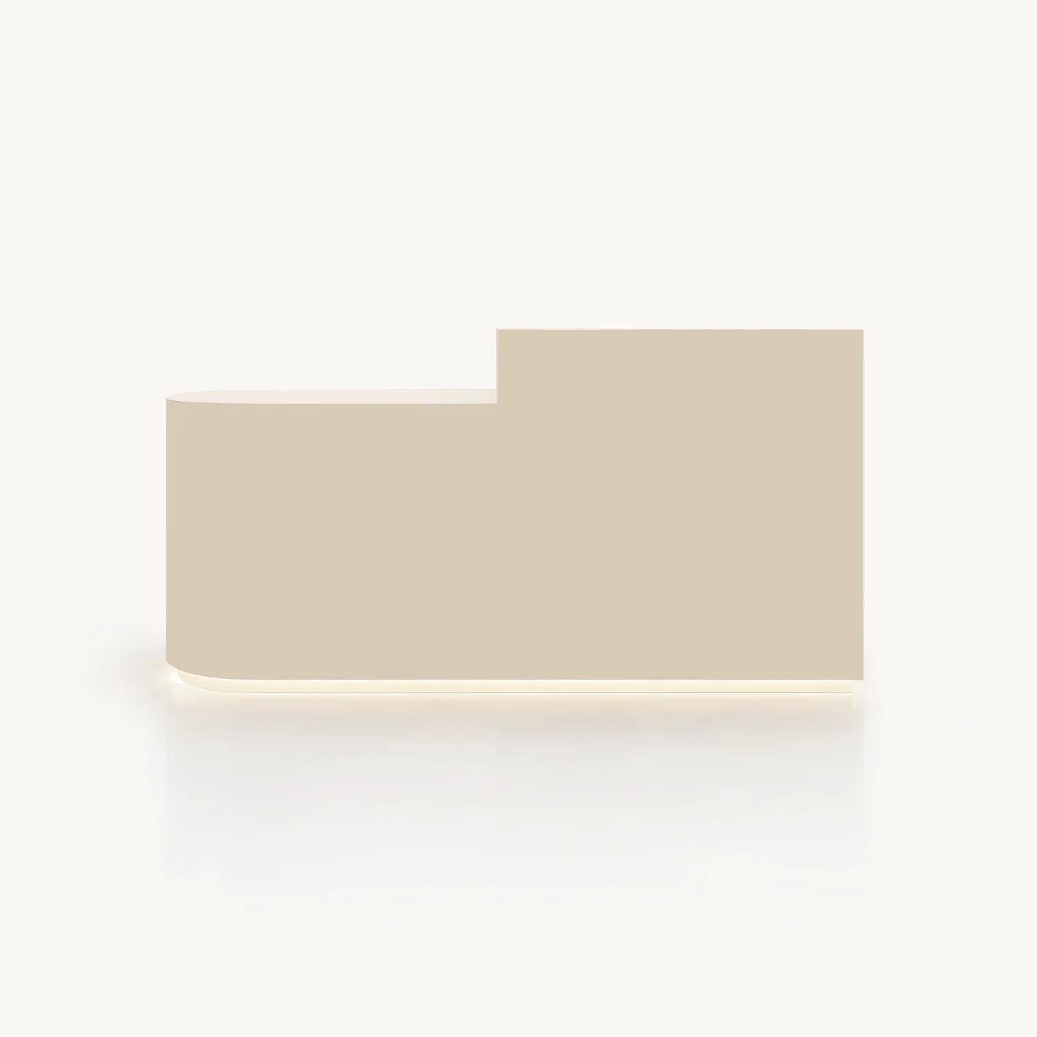 Minimal Curved Reception Desk