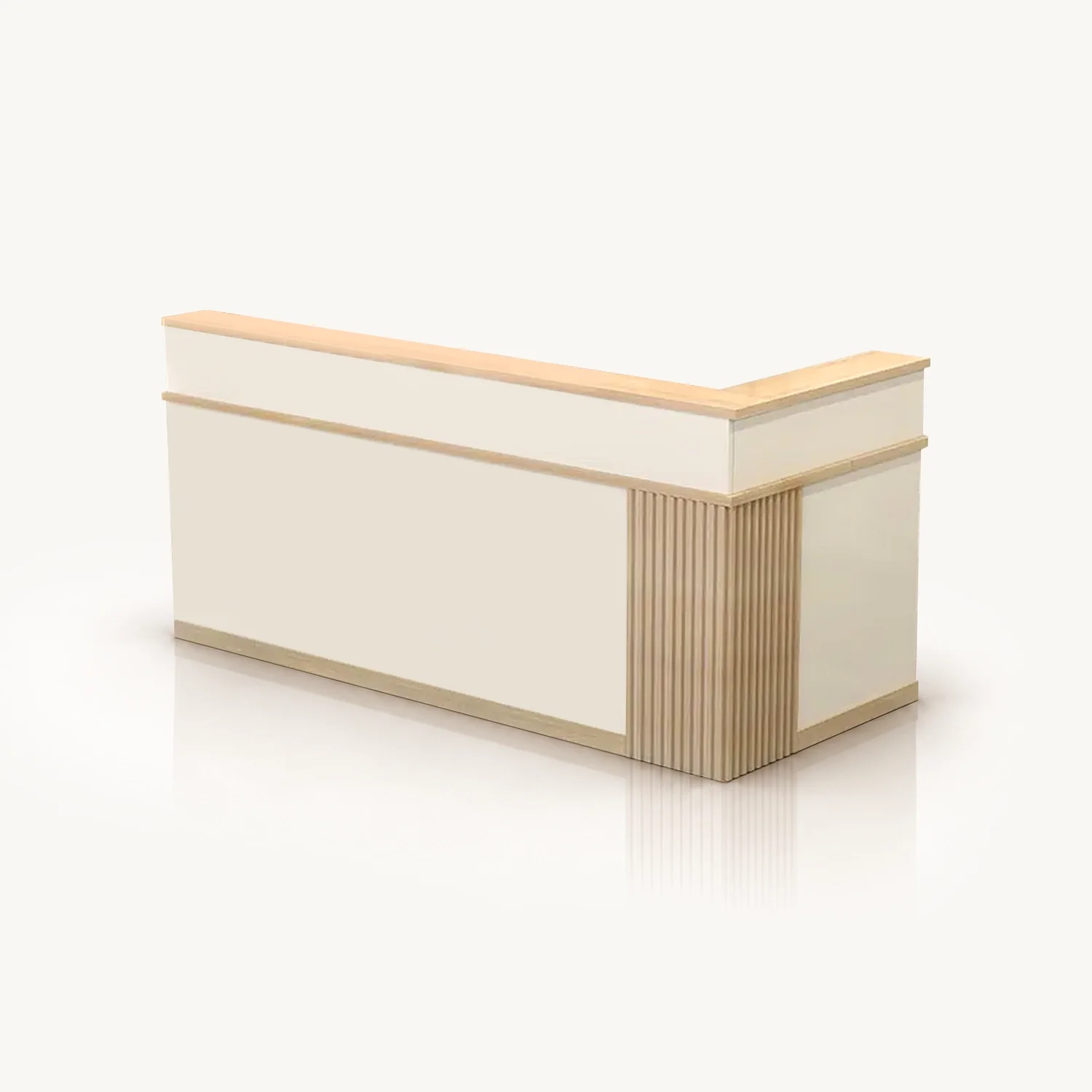 Modular L Shape Shop Reception Desk - Maoters