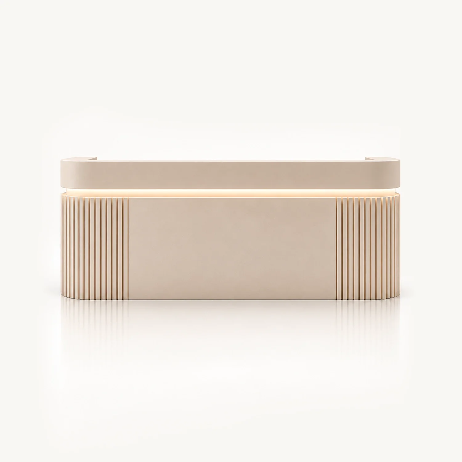 Modern Vertical-striped Luxury Reception Desk
