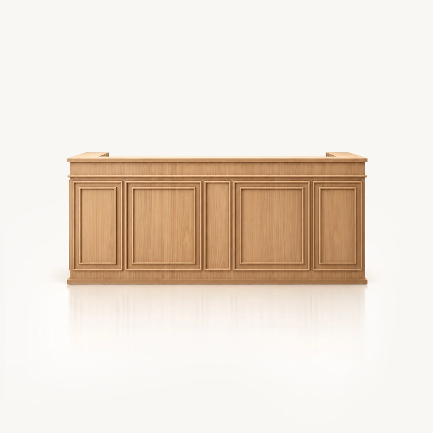 Simple Glossy Front Desk for Stores & Salons