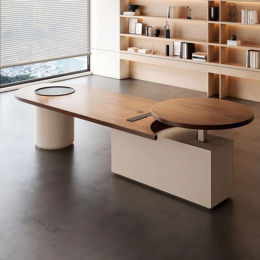 Premium Electric Height Adjustable Desk – Light Luxury Office Desk with Advanced Lift System