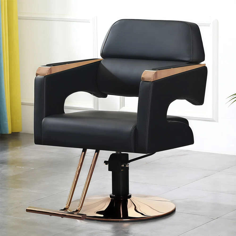 Stainless Steel Reclining Liftable Barber Chair – Maoters