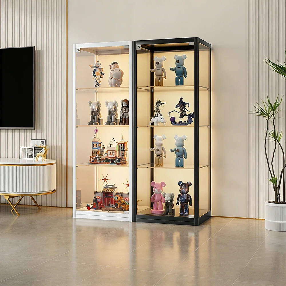 Dustproof Glass Showcase with Lock for Home