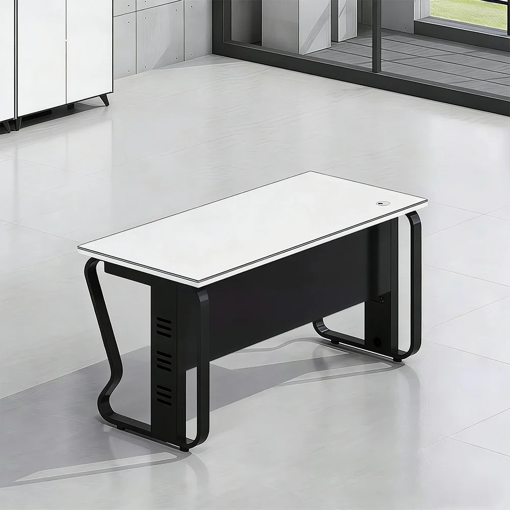 Modern Office Workstation with Privacy Panels