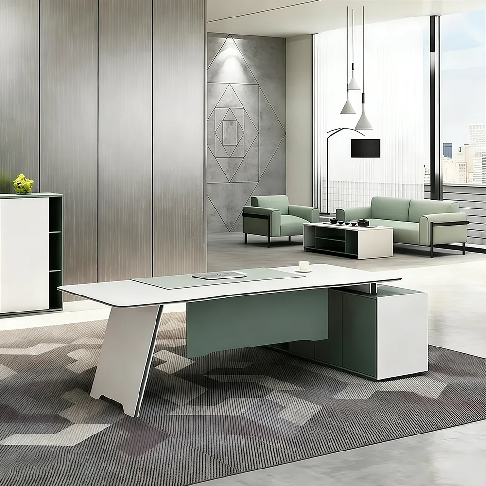 European Minimalist Office Executive Desk - Maoters
