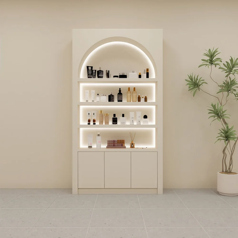 Multi-Functional Glossy Display Cabinet for Cosmetics