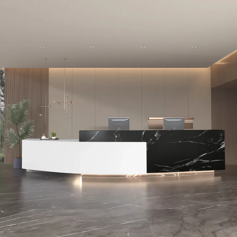 Arc Shape Front Welcome Desk - Maoters