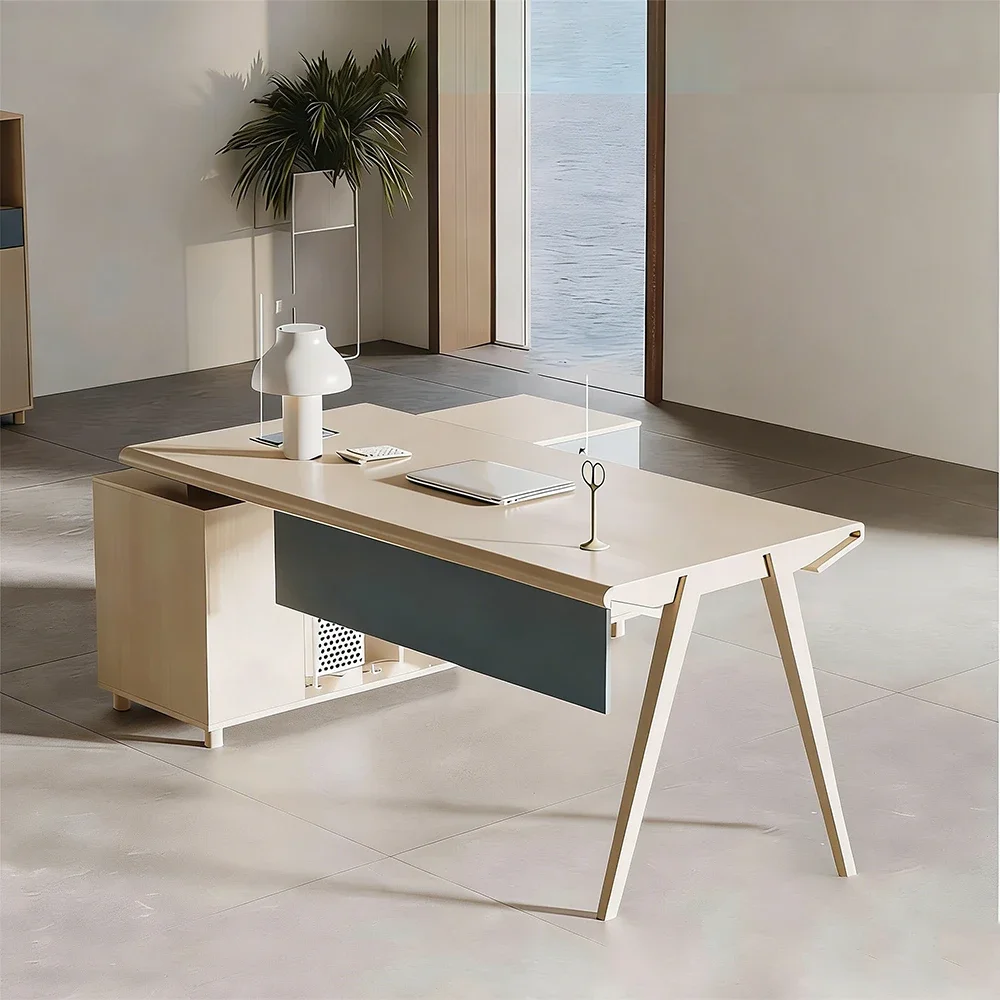 Office Wood Minimalist Executive Desk - Maoters