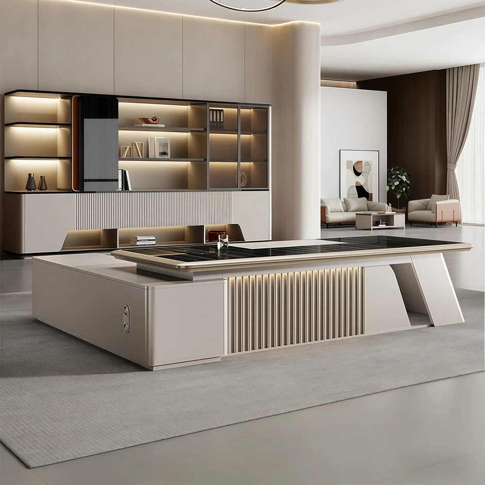 Contemporary Executive Desk Premium Office Furniture