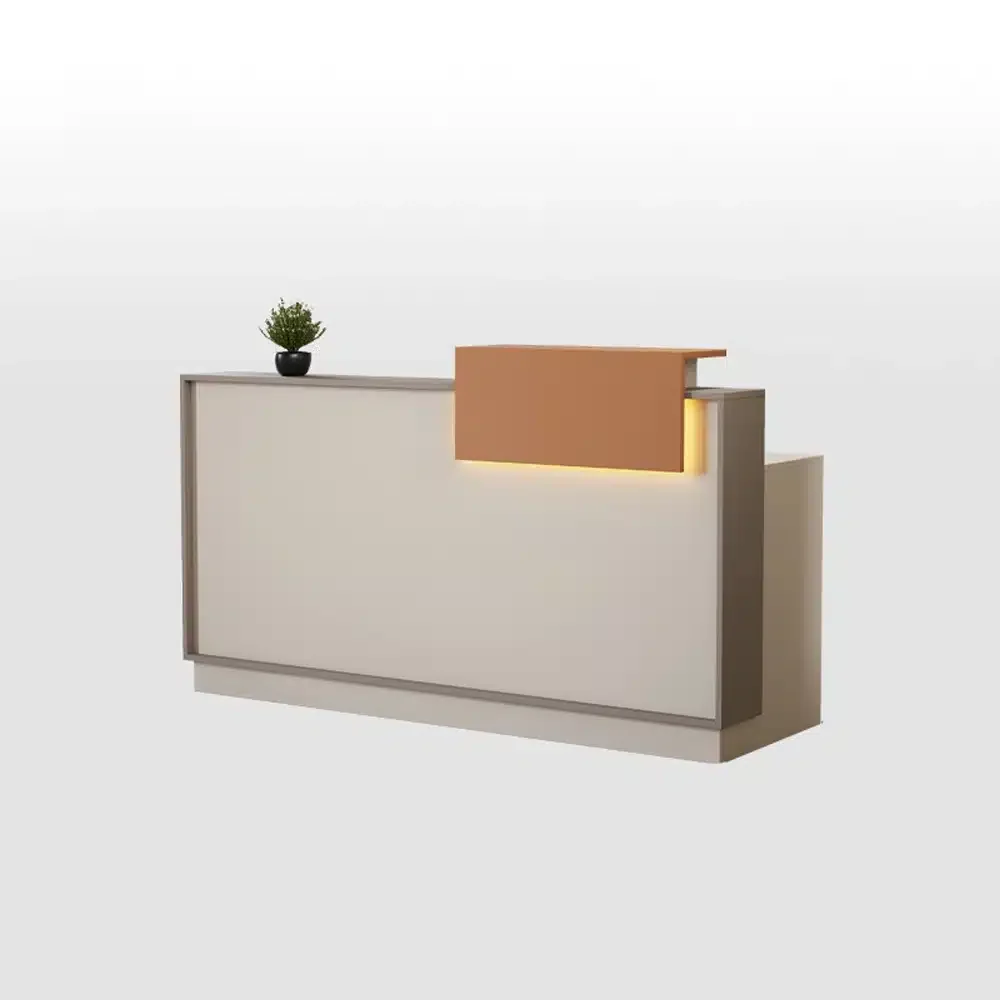 Modern Rectangular Illuminated Reception Counter - Maoters