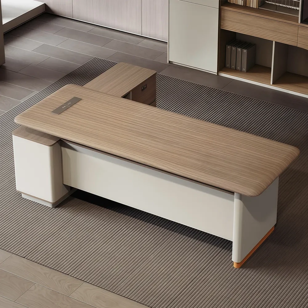 Office Rounded Edge Executive Desk - Maoters