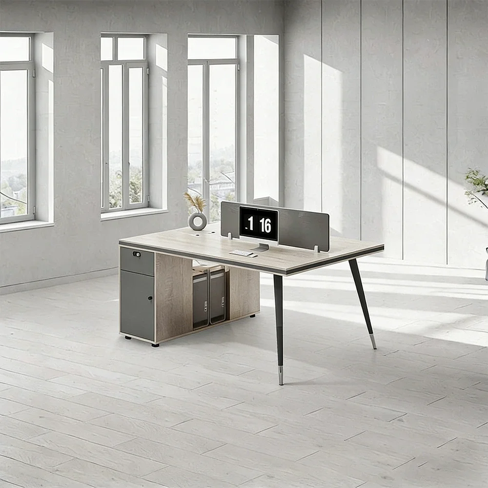 Wood Dual Side Lock Drawer Workstation - Maoters