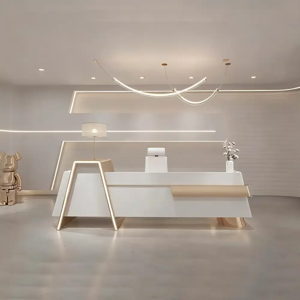Salon Modern LED Front Desk - Maoters