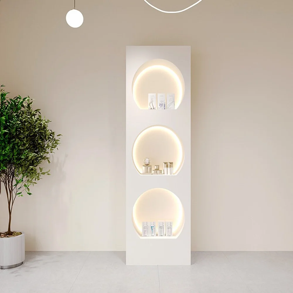 Elegant Cosmetic Showcase with LED Lighting