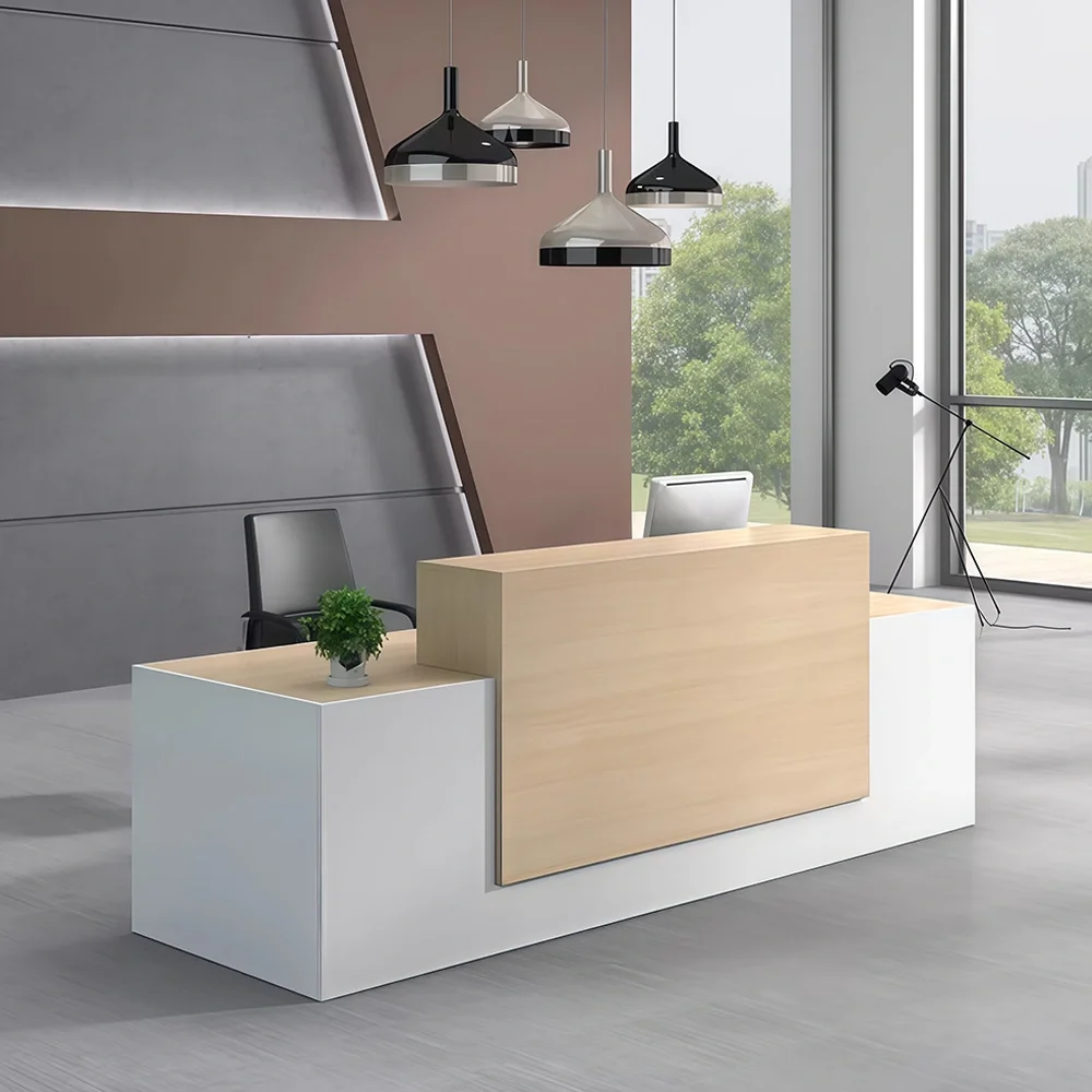 Small Office Front Desk – Modern Reception Counter