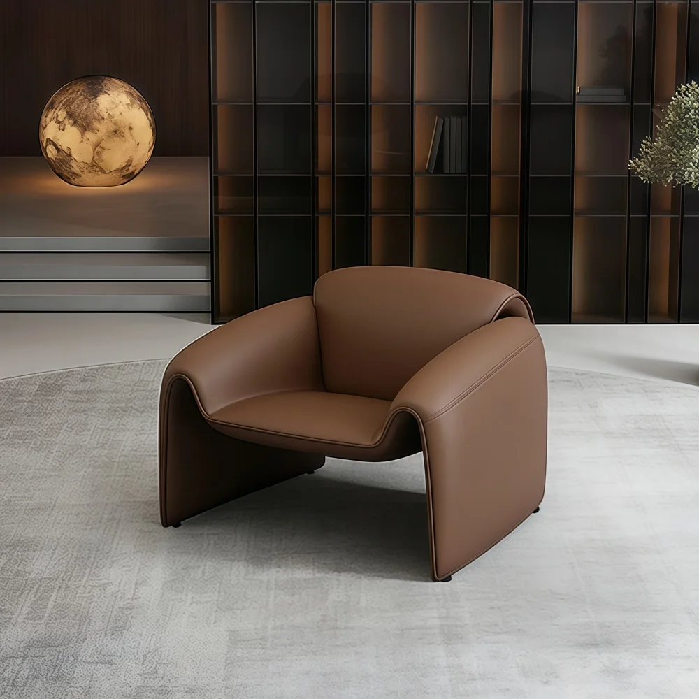 Modern Curved Reception Sofa Set with Lounge Chairs - Maoters