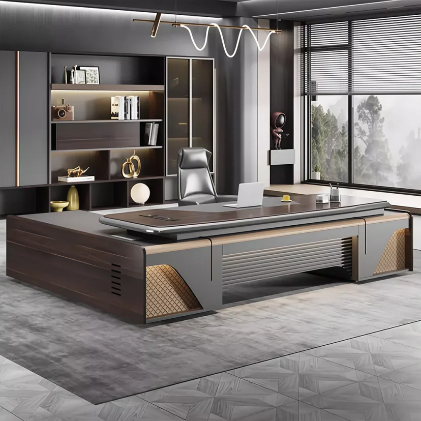 Executive Curved L-Shape Desk - Maoters