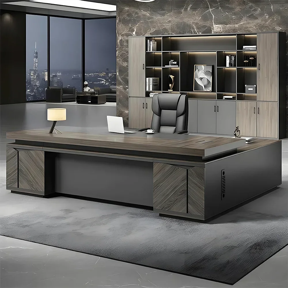 Elegant Vintage Executive Desk – Maoters