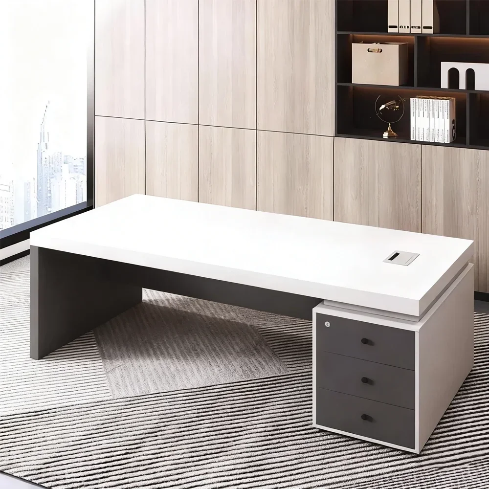 Modern Side Cabinet Executive Desk - Maoters