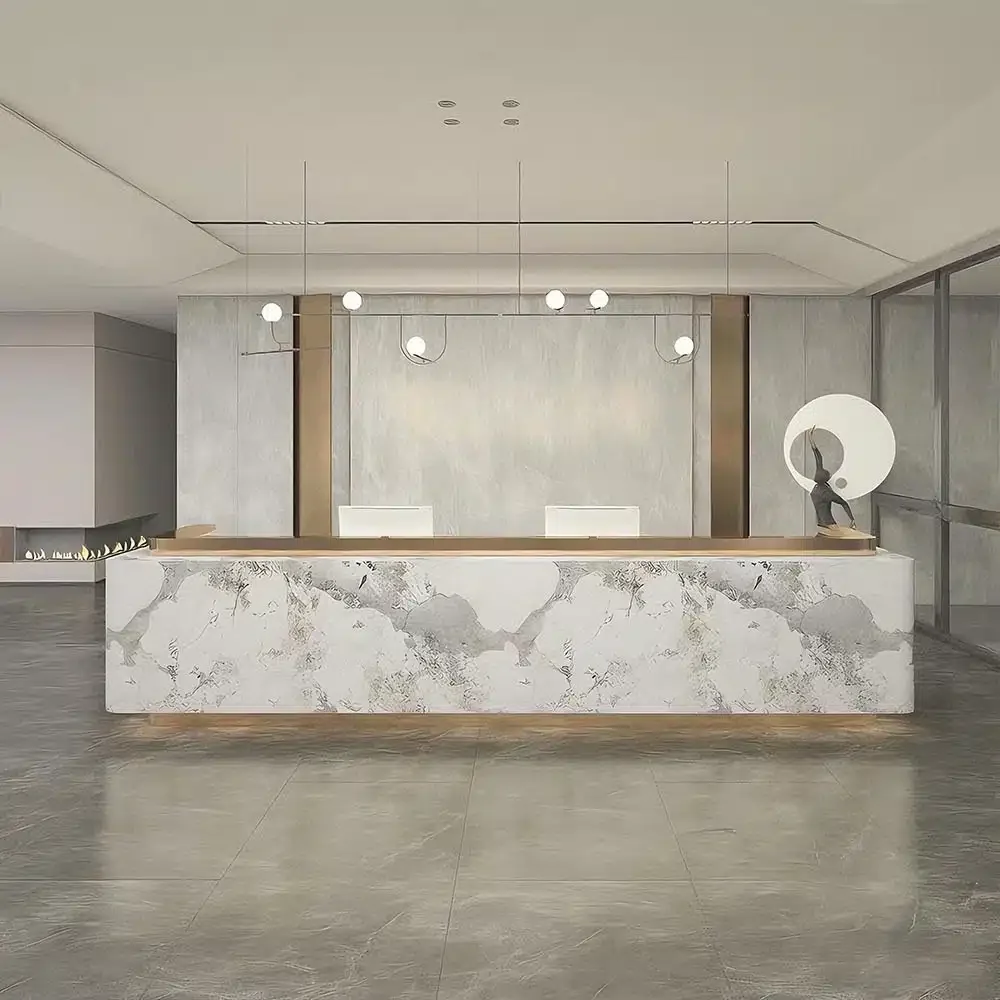 Hotel Linear Reception Desk - Maoters