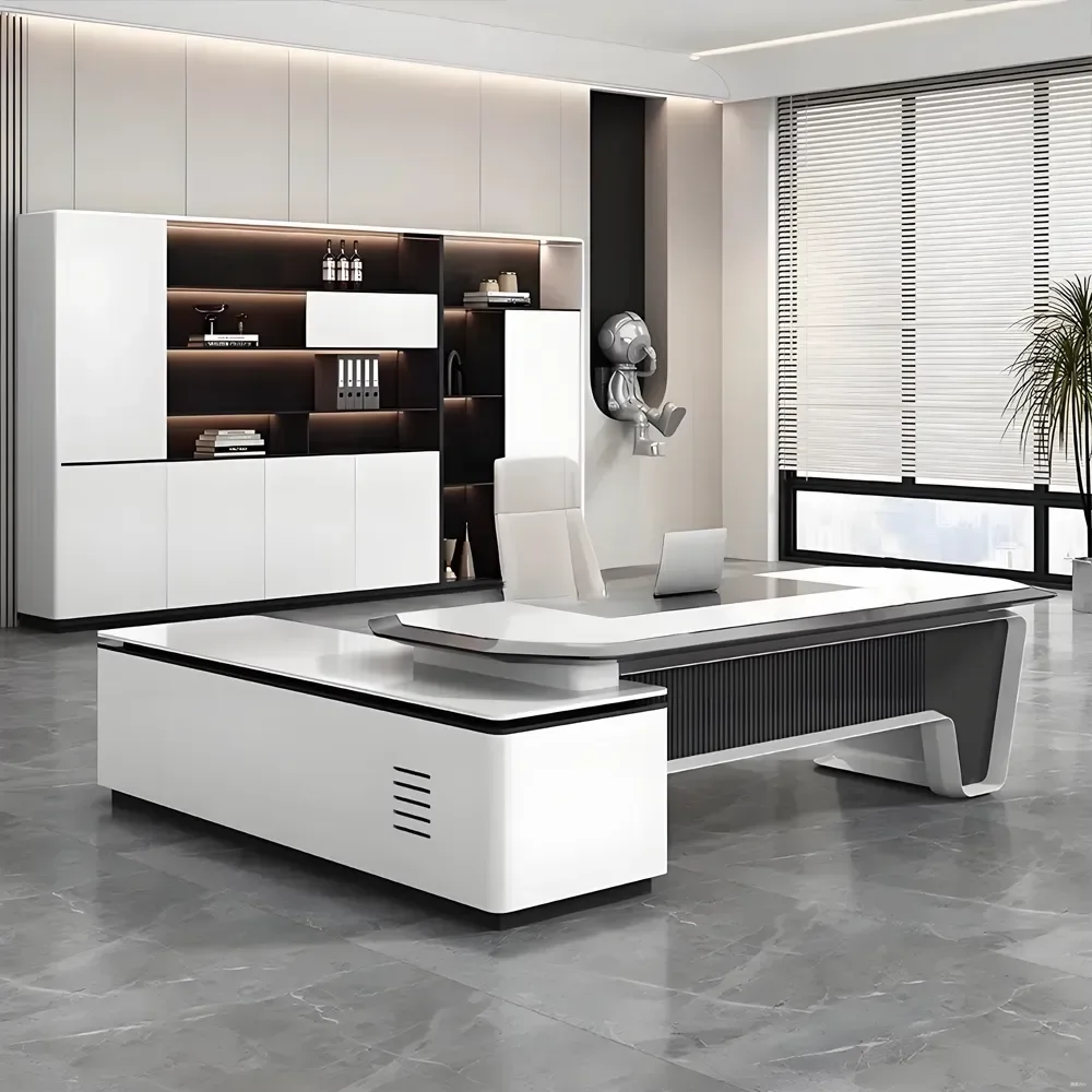 Black and White Fashion Office Desk - Maoters