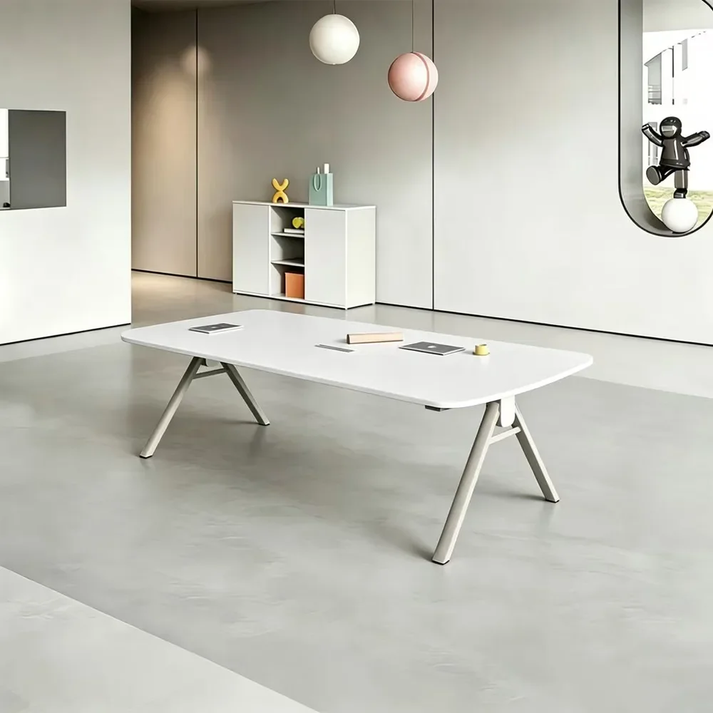 Morden Simple White Conference Table - Maoters