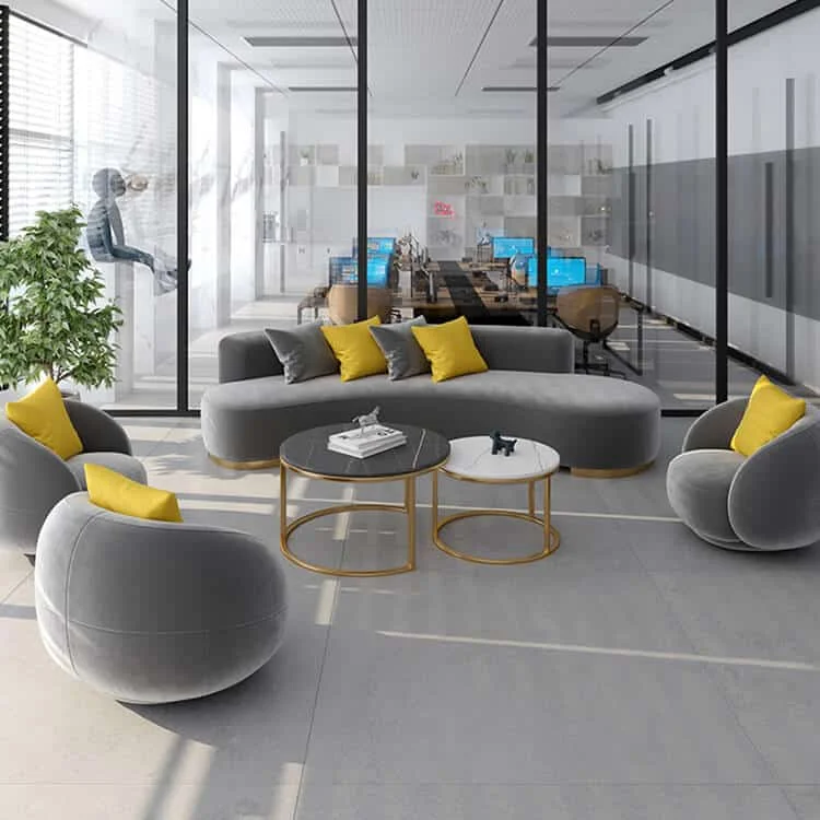 Modern Curved Office Lounge Sofa Set - Maoters