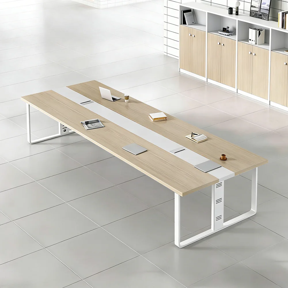 Light Wood Boardroom Meeting Table - Maoters