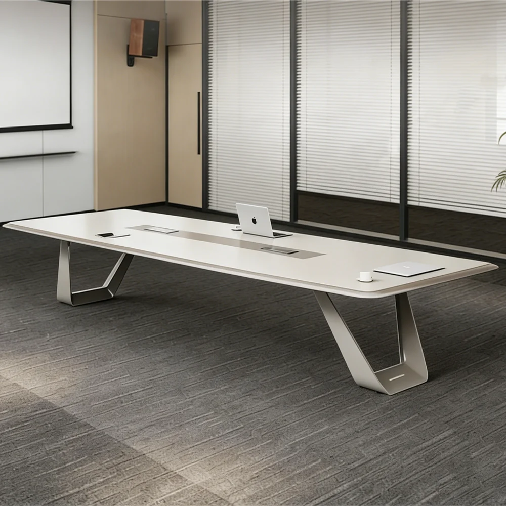 Modern Light Luxury Lacquer Conference Table