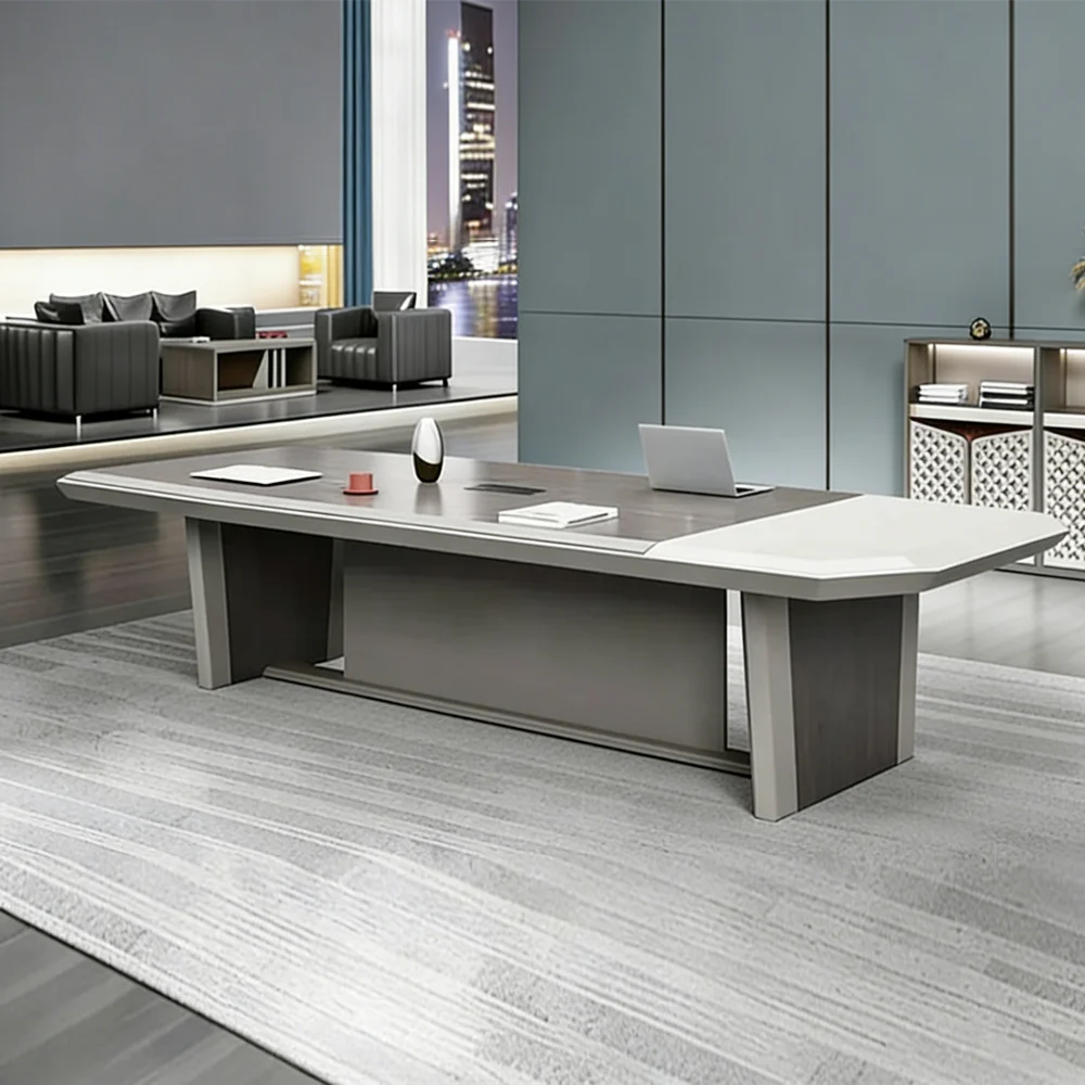 Light Luxury Lacquered Conference Table - Maoters