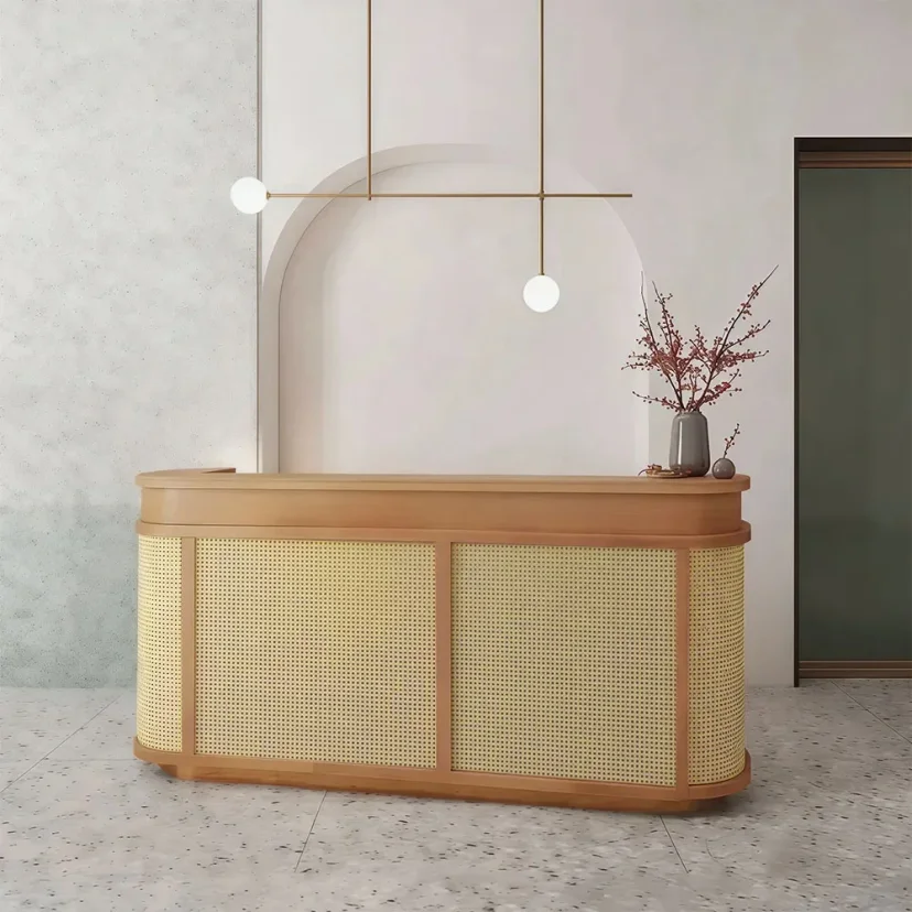 Boutique Inn Reception Desk – Tea House & Wellness Spa Counter