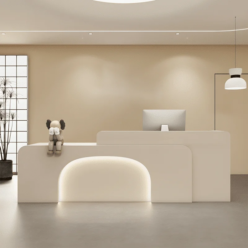 Minimalist Retail Reception Desk, Hotel – Maoters