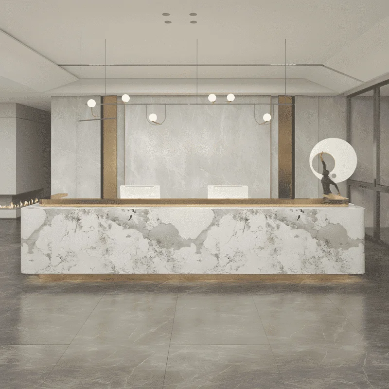 Hotel Linear Reception Desk - Maoters