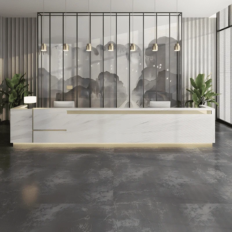 Modern Long Reception Counter - Maoters