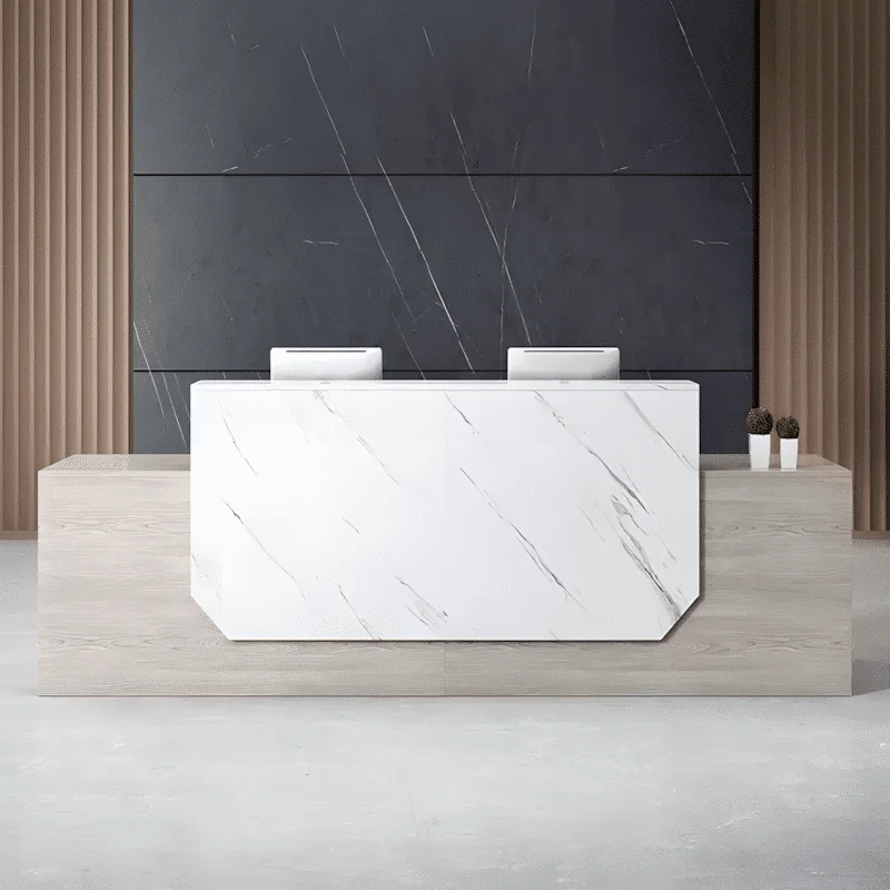 Minimalist Straight Line Company Reception Counter - Maoters
