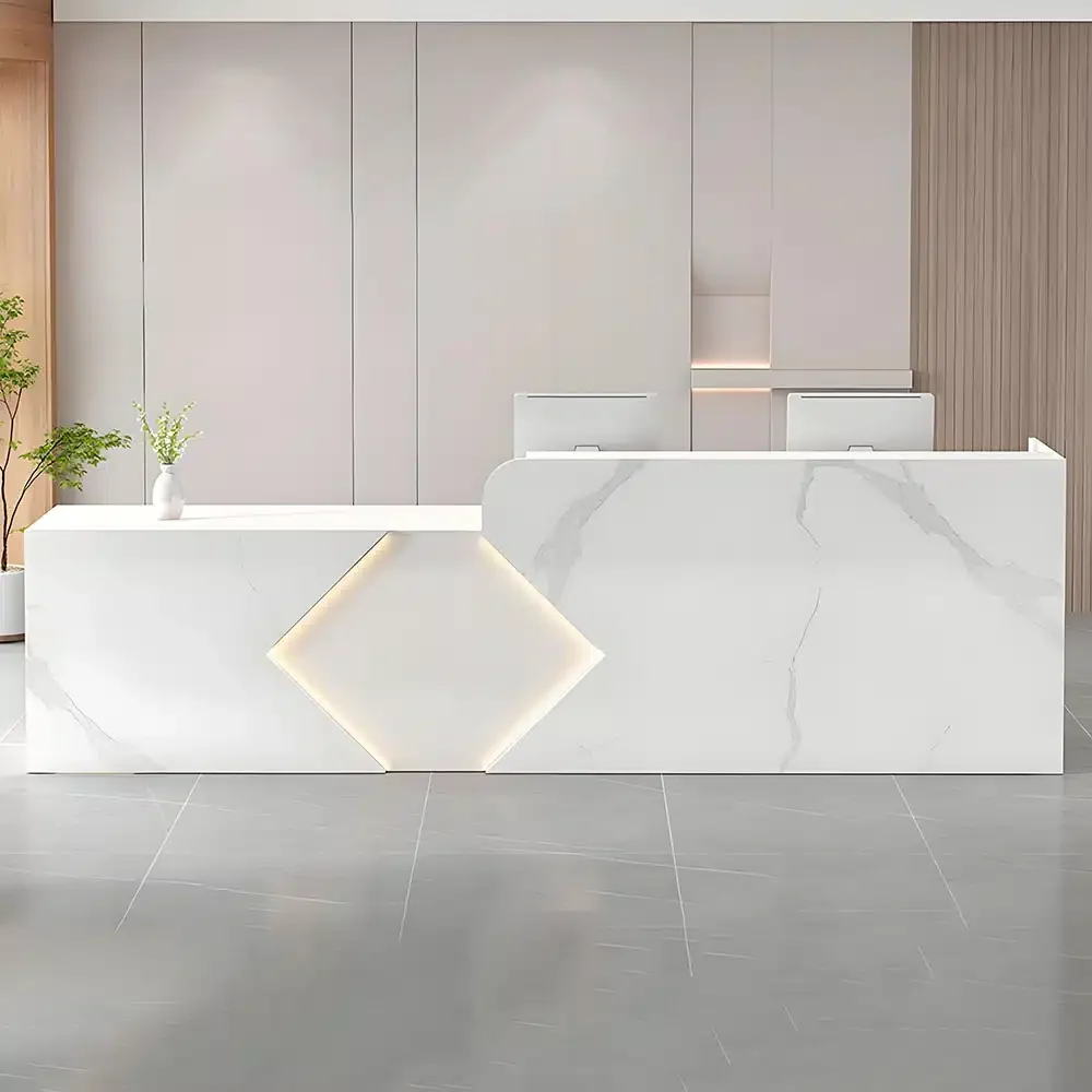 Simple Modern Rectangular Reception Desk - Maoters