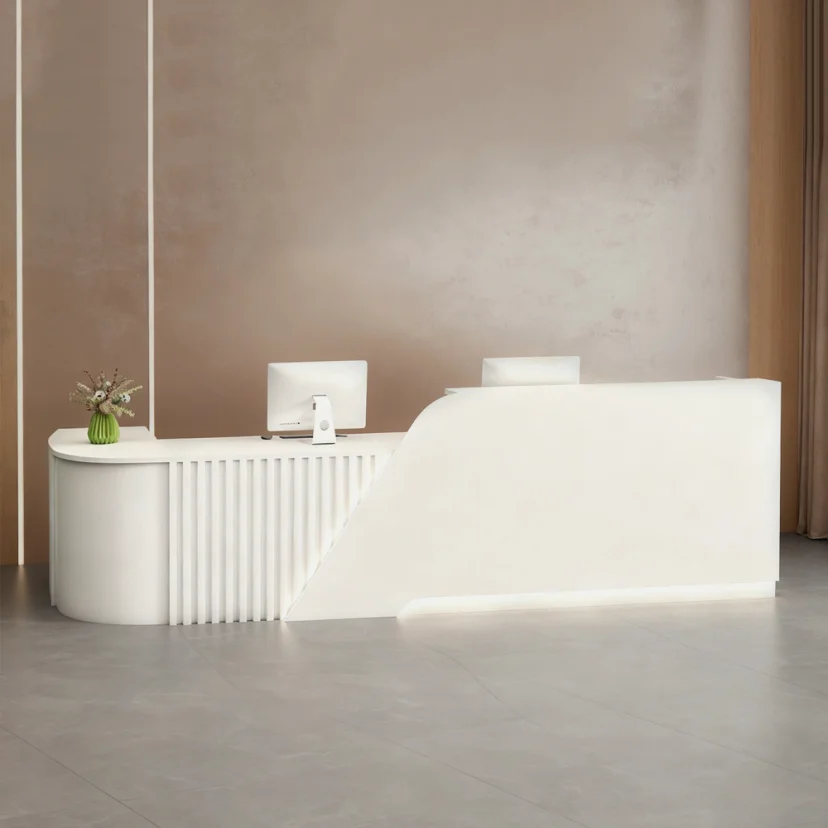 Luxury-featured Corner Reception Desk