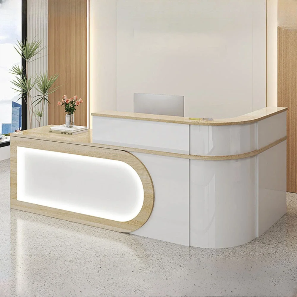 Commercial Curved Front Desk – Reception & Cashier Counter