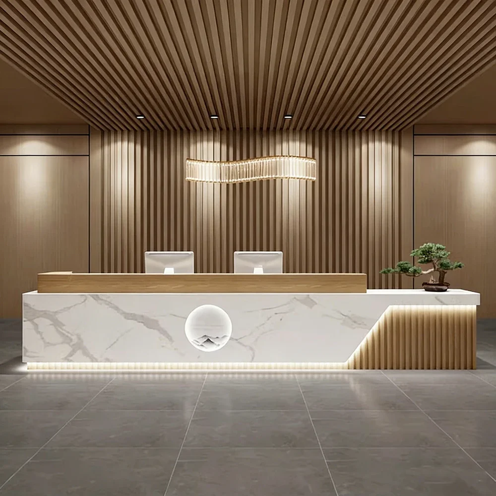 Marble Business-style Reception Desk