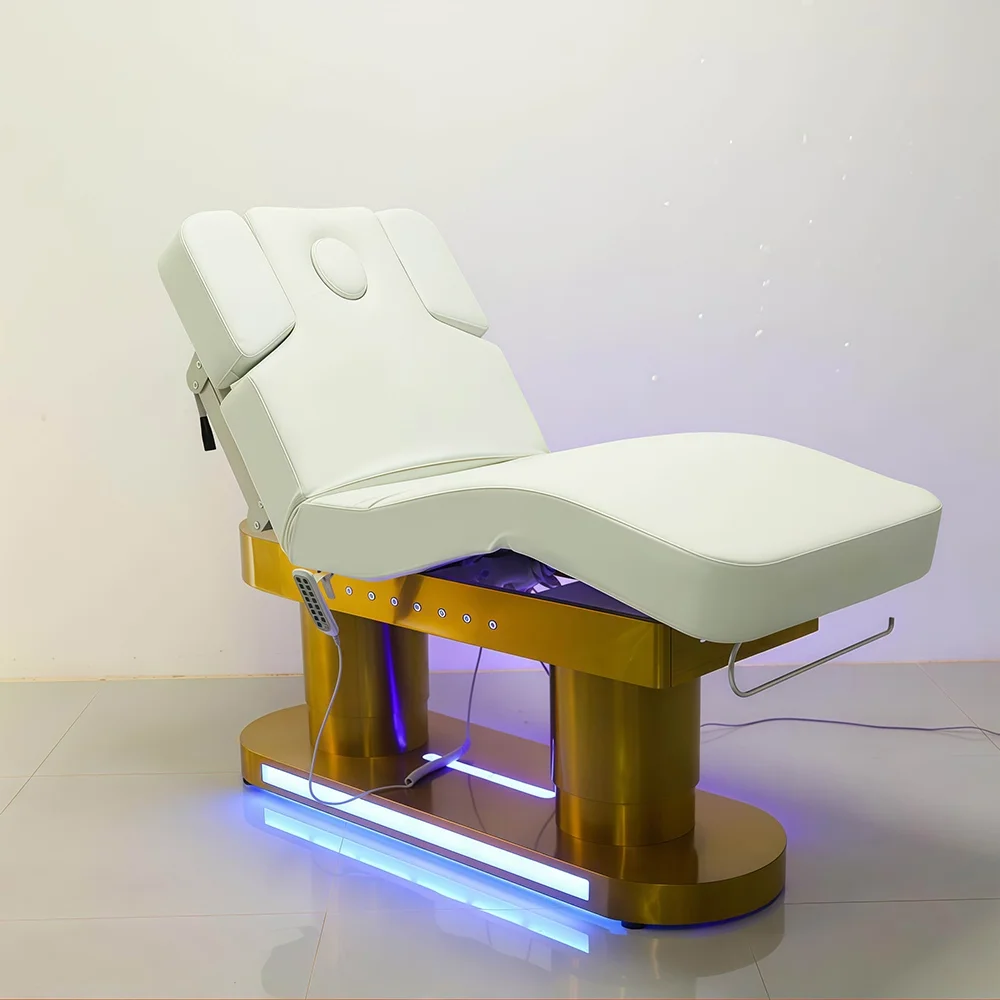 Adjustable Height Spa Table for Beauty Salon